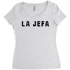 la jefa black Women's Triblend Scoop T-shirt