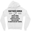 Sagittarius Woman Zipper Hoodie