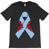 stomach cancer ribbon and rose T-Shirt