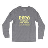 papa the man the myth the legend Long Sleeve Shirts