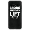 bro do you even lift baseball raglan Samsung Galaxy S8