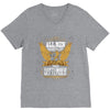 All Men Are Created Equal But Only The Best Are Born In September V-Neck Tee