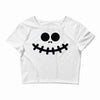 pumpkin funny face Crop Top