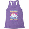 I Wish I Were a Unicorn So I Could Stab Idiots with My Head Racerback Tank