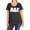 bae funny Ladies Curvy T-Shirt