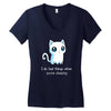 bad kitty Women's V-Neck T-Shirt