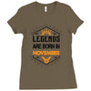 Legends are born in November Ladies Fitted T-Shirt