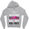 Reading Yoga Wine Balance Zipper Hoodie