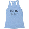 black hat society Racerback Tank