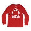 penguin chillax funny new Long Sleeve Shirts