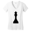 Chess Queen Family Matching Women's V-Neck T-Shirt
