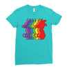 Goku Rainbow Ladies Fitted T-Shirt