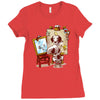 triple beagle portrait Ladies Fitted T-Shirt