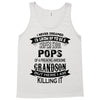 Super Cool Pops Of A Freaking Awesome Grandson Tank Top