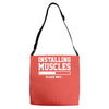 installing muscles funny Adjustable Strap Totes