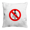 stop alien Throw Pillow