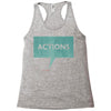 louder than words Racerback Tank
