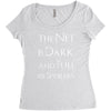 the net is dark and full of spoilers Women's Triblend Scoop T-shirt
