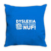 reading nuf Throw Pillow