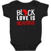 black love is beautiful Baby Bodysuit