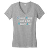 classy sassy and a bit smart assy Women's V-Neck T-Shirt