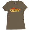 new alva skateboard skate decks logo Ladies Fitted T-Shirt