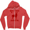 deer hunter body piercing by remington black tee shotgun rifle hunting Zipper Hoodie