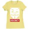 disobey crew Ladies Fitted T-Shirt