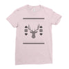 ugly deer christmas Ladies Fitted T-Shirt