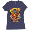 party god (red) Ladies Fitted T-Shirt