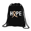 Hope Uterine Cancer Awareness Drawstring Bags