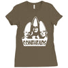 coneheads   eierkopf retro kult serie lustig dickkopf glatze Ladies Fitted T-Shirt