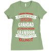 Super Cool Grandad Of A Freaking Awesome Grandson Ladies Fitted T-Shirt