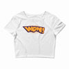 efeck teks Crop Top