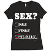 Sex Yes Please Ladies Fitted T-Shirt