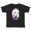 michael myers floral mask Toddler T-shirt