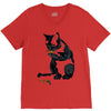 radioactive cat V-Neck Tee