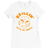 krillin with my homies Ladies Fitted T-Shirt