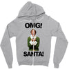 omg santa will ferrell Zipper Hoodie