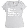 bears, beets, battlestar galactica Women's Triblend Scoop T-shirt