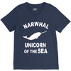 narwhals V-Neck Tee