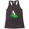 To The Disco (Unicorn Riding Triceratops) Racerback Tank