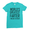 world's greatest farter i mean father Ladies Fitted T-Shirt