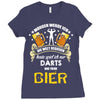 personalisierte darts spieler Ladies Fitted T-Shirt