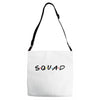 squad friends parody Adjustable Strap Totes