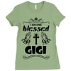 I Am One Blessed Gigi Ladies Fitted T-Shirt