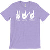 peace love rock funny T-Shirt