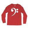 bass cleff funny Long Sleeve Shirts