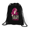 hair stylist virginity Drawstring Bags