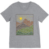 mountain line V-Neck Tee